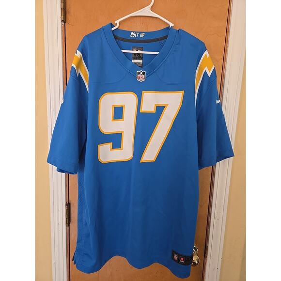 Nike On Field Men's Los Angeles Chargers Joey Bosa #97 Blue Game Jersey XXL - Picture 1 of 7